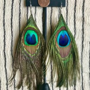 Peacock Feather Earring