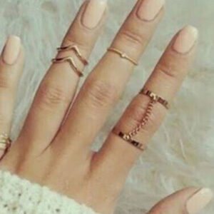 Chain Linked Midi Rings