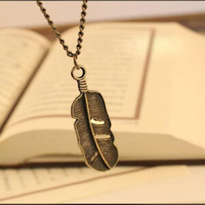 Antique Feather Necklace
